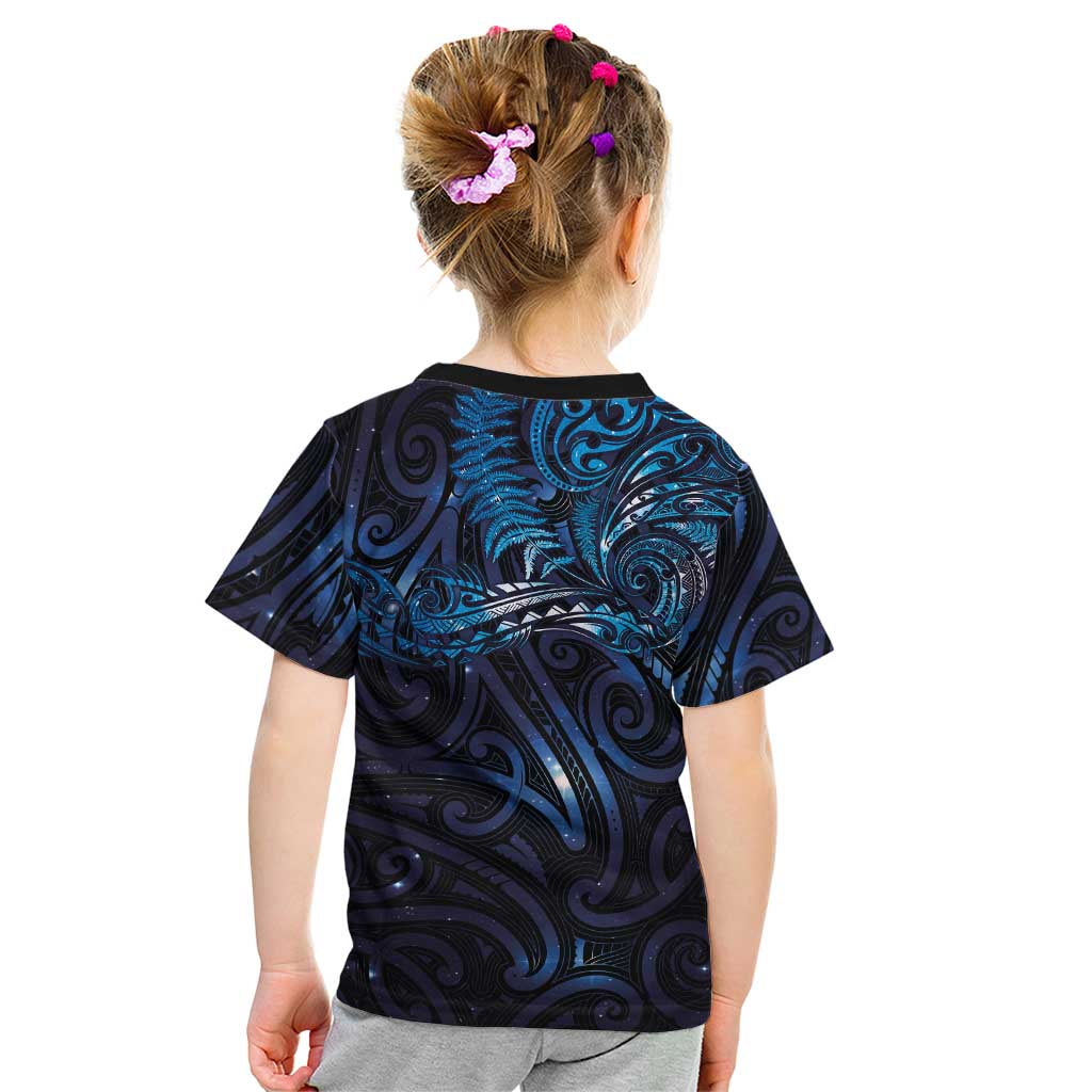 New Zealand New Year-Matariki Kid T Shirt Aotearoa Maori Tattoo Galaxy Sky LT03 - Polynesian Pride