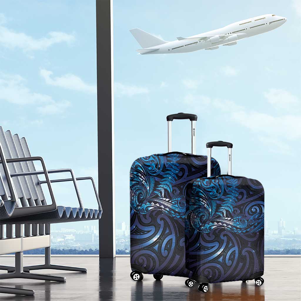 New Zealand New Year-Matariki Luggage Cover Aotearoa Maori Tattoo Galaxy Sky LT03 - Polynesian Pride