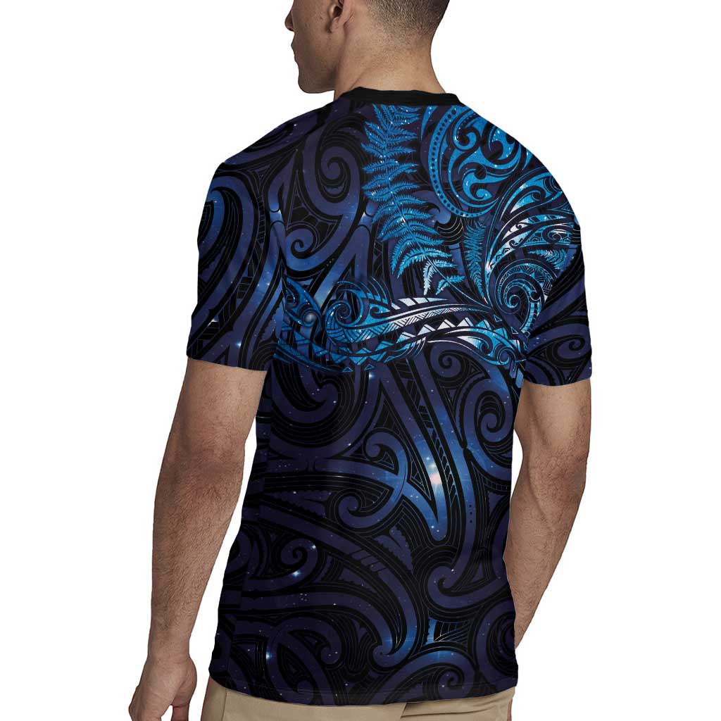 New Zealand New Year-Matariki Rugby Jersey Aotearoa Maori Tattoo Galaxy Sky LT03 - Polynesian Pride