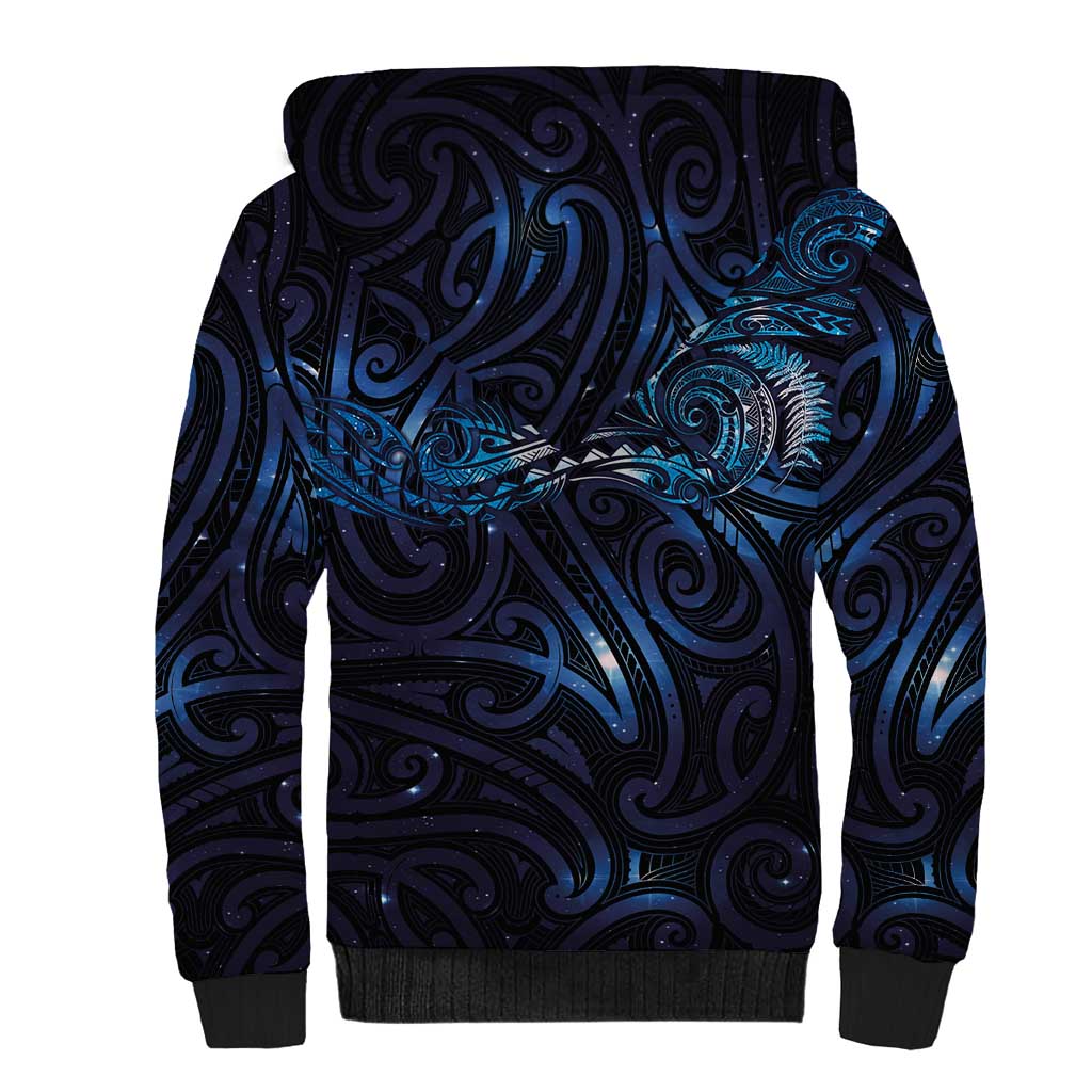 New Zealand New Year-Matariki Sherpa Hoodie Aotearoa Maori Tattoo Galaxy Sky LT03 - Polynesian Pride