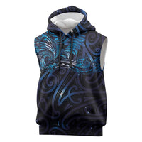 New Zealand New Year-Matariki Sleeveless Hoodie Aotearoa Maori Tattoo Galaxy Sky LT03 Multicolor - Polynesian Pride