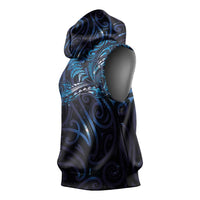 New Zealand New Year-Matariki Sleeveless Hoodie Aotearoa Maori Tattoo Galaxy Sky LT03 - Polynesian Pride