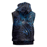 New Zealand New Year-Matariki Sleeveless Zip Hoodie Aotearoa Maori Tattoo Galaxy Sky LT03 - Polynesian Pride