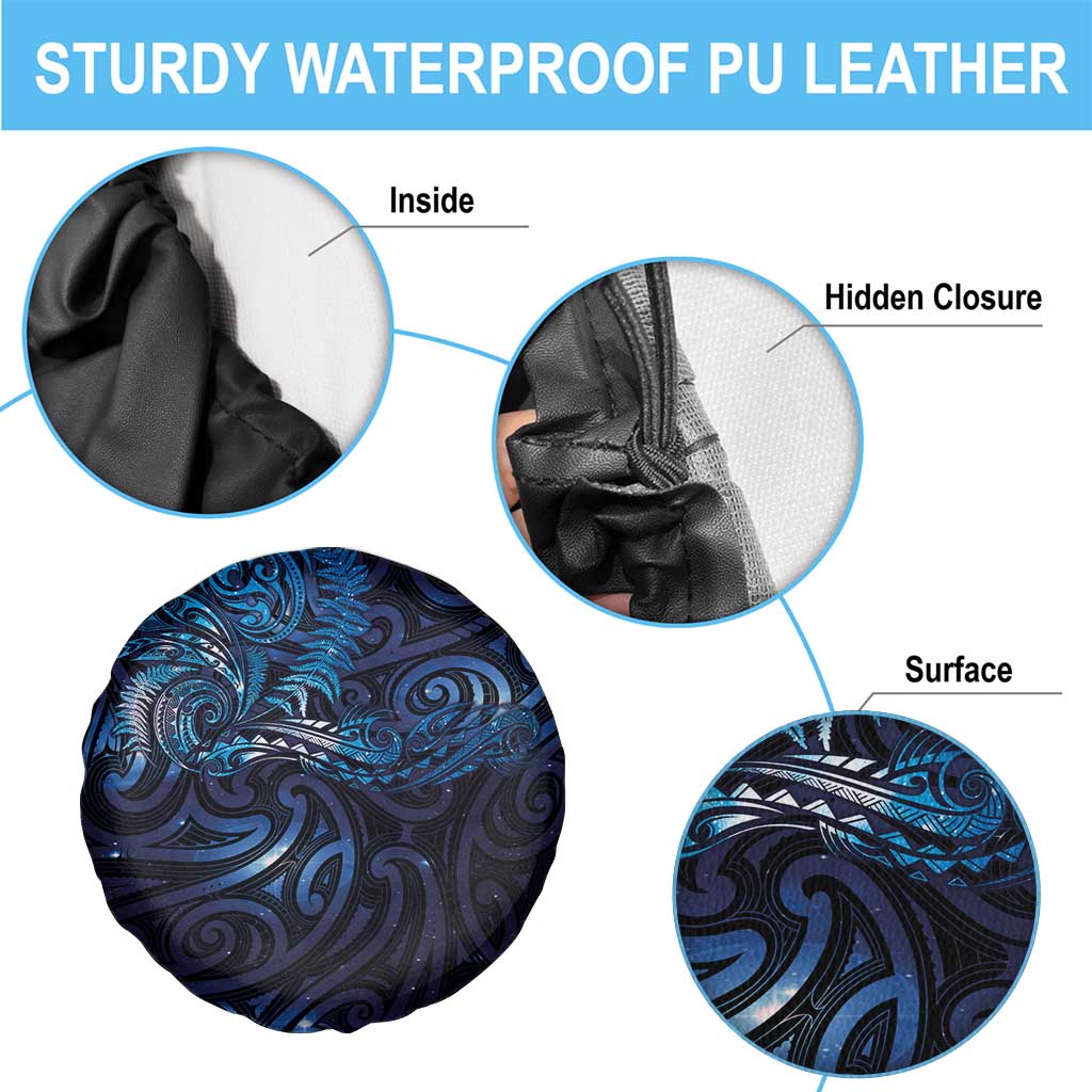 New Zealand New Year-Matariki Spare Tire Cover Aotearoa Maori Tattoo Galaxy Sky LT03 - Polynesian Pride