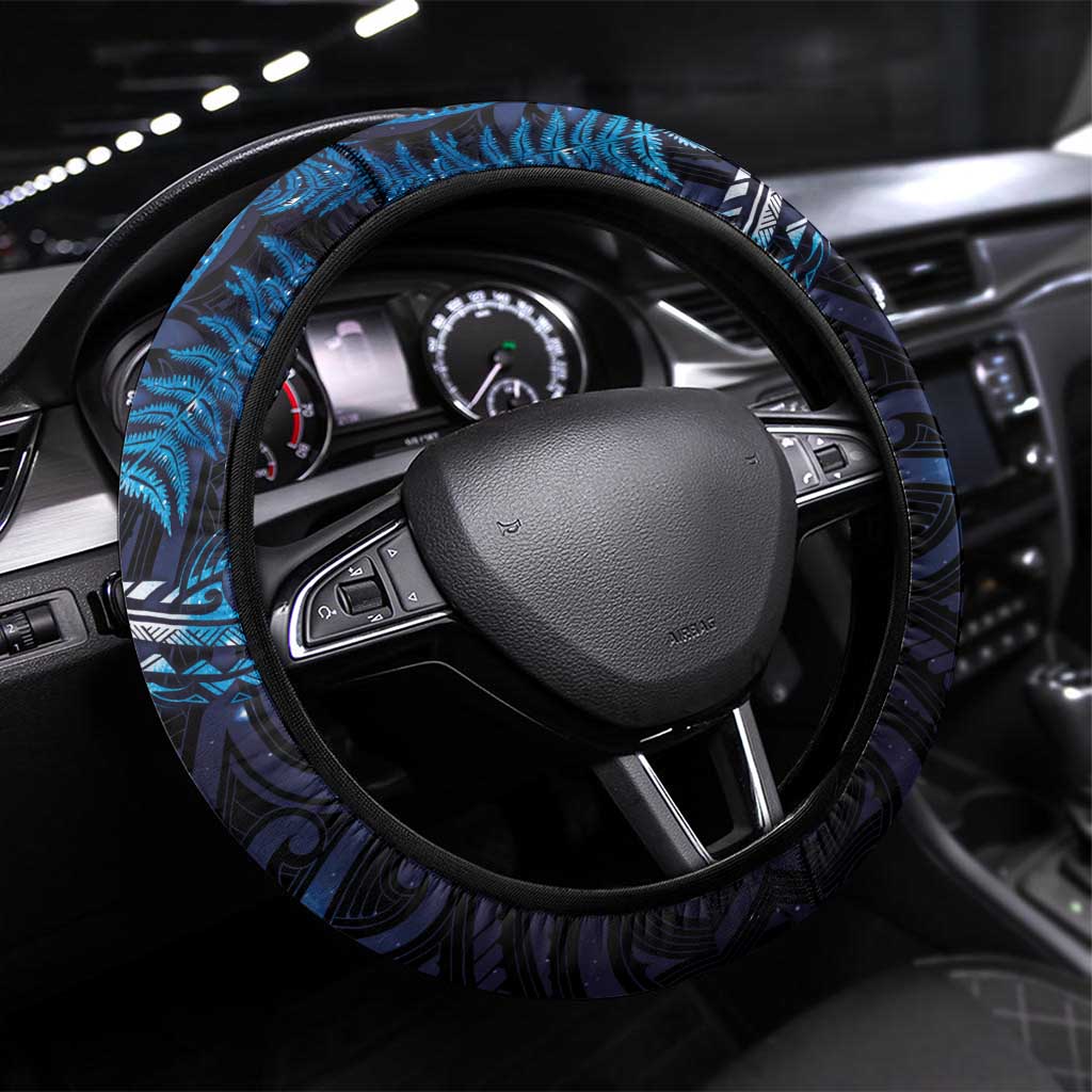 New Zealand New Year-Matariki Steering Wheel Cover Aotearoa Maori Tattoo Galaxy Sky