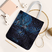 New Zealand New Year-Matariki Tote Bag Aotearoa Maori Tattoo Galaxy Sky LT03 White Strap One Size Multicolor - Polynesian Pride