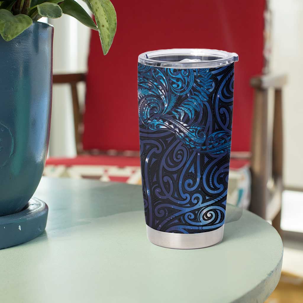 New Zealand New Year-Matariki Tumbler Cup Aotearoa Maori Tattoo Galaxy Sky LT03 - Polynesian Pride
