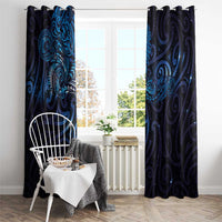 New Zealand New Year-Matariki Window Curtain Aotearoa Maori Tattoo Galaxy Sky