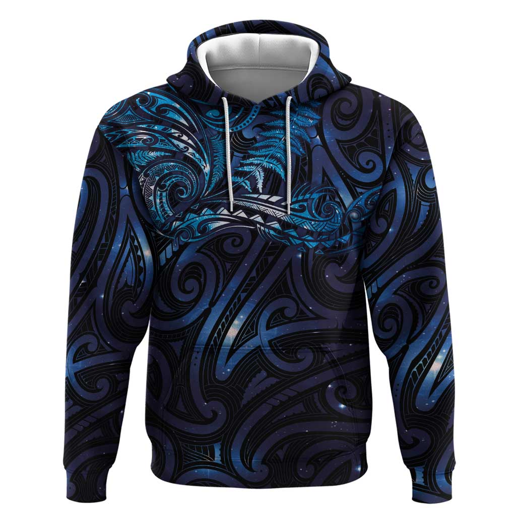 New Zealand New Year-Matariki Zip Hoodie Aotearoa Maori Tattoo Galaxy Sky LT03 Pullover Hoodie Multicolor - Polynesian Pride