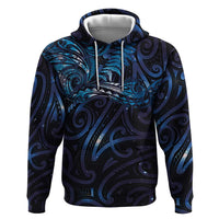 New Zealand New Year-Matariki Zip Hoodie Aotearoa Maori Tattoo Galaxy Sky LT03 Pullover Hoodie Multicolor - Polynesian Pride