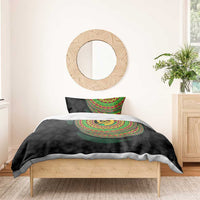 Vanuatu Tribal Tattoo with Namele Leaves Bedding Set