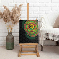 Vanuatu Tribal Tattoo with Namele Leaves Canvas Wall Art LT03 - Polynesian Pride