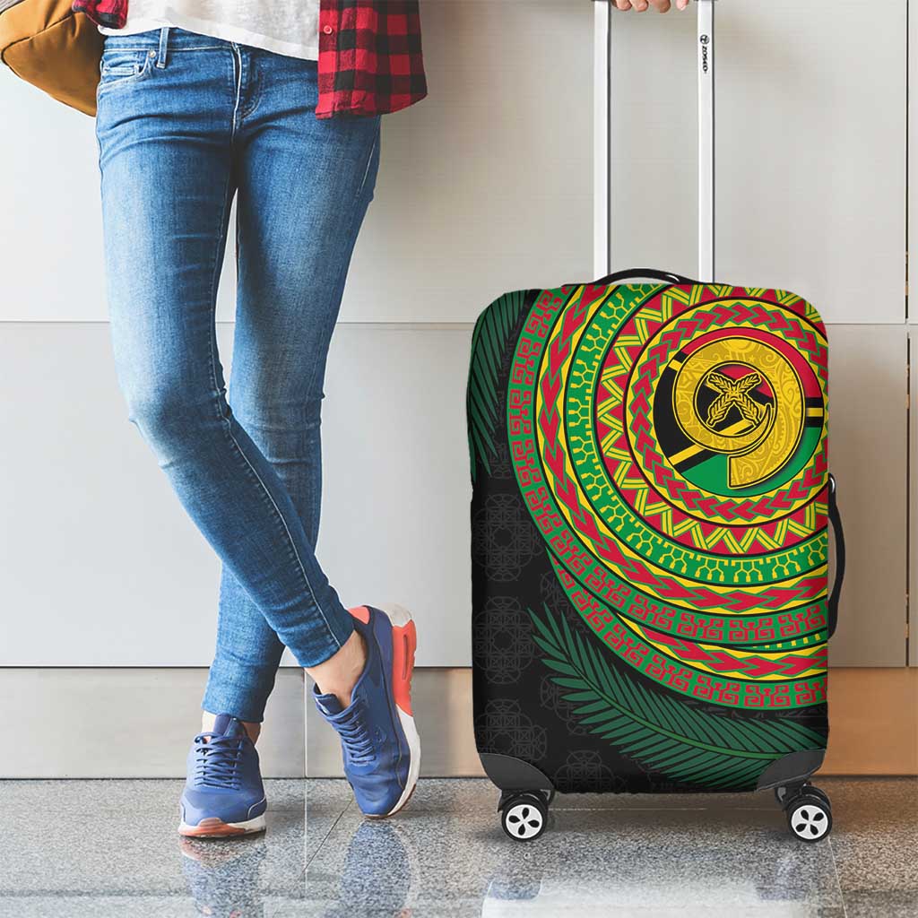 Vanuatu Tribal Tattoo with Namele Leaves Luggage Cover