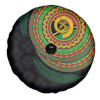 Vanuatu Tribal Tattoo with Namele Leaves Spare Tire Cover LT03 - Polynesian Pride