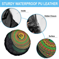Vanuatu Tribal Tattoo with Namele Leaves Spare Tire Cover LT03 - Polynesian Pride
