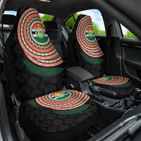 Penama Tribal Tattoo with Namele Leaves Car Seat Cover LT03 One Size Black - Polynesian Pride