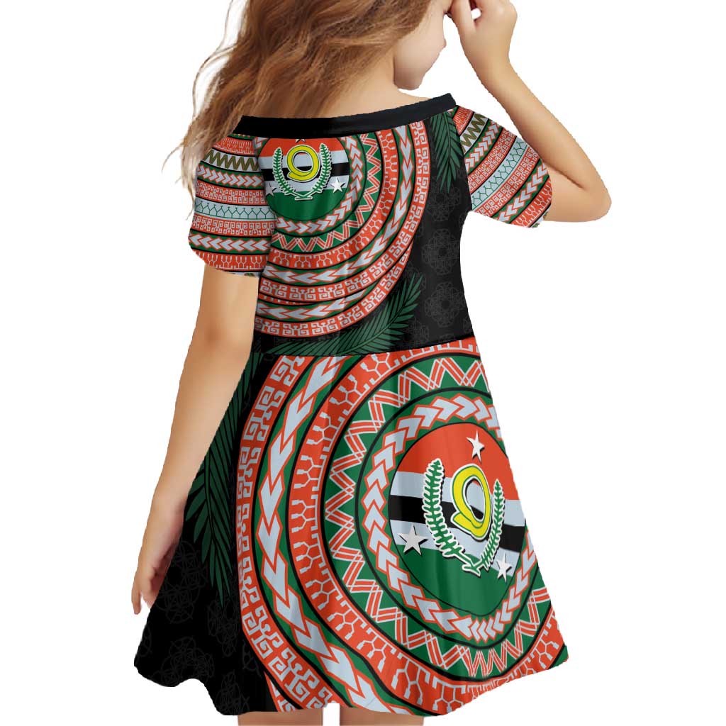 Penama Tribal Tattoo with Namele Leaves Family Matching Off Shoulder Maxi Dress and Hawaiian Shirt LT03 - Polynesian Pride