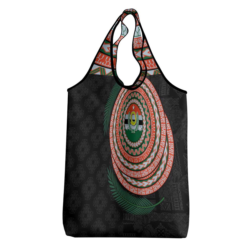 Penama Tribal Tattoo with Namele Leaves Grocery Bag