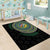 Torba Tribal Tattoo with Namele Leaves Area Rug