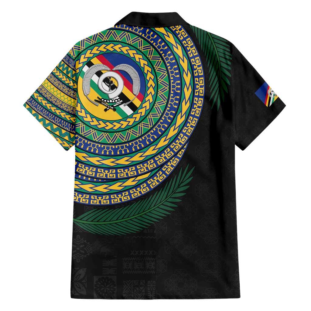 Torba Tribal Tattoo with Namele Leaves Family Matching Summer Maxi Dress and Hawaiian Shirt LT03 - Polynesian Pride