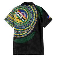 Torba Tribal Tattoo with Namele Leaves Family Matching Tank Maxi Dress and Hawaiian Shirt LT03 - Polynesian Pride