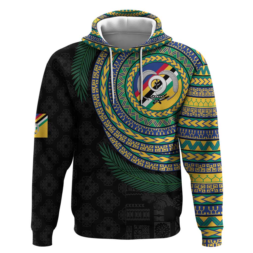 Torba Tribal Tattoo with Namele Leaves Hoodie LT03 Pullover Hoodie Black - Polynesian Pride