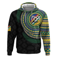 Torba Tribal Tattoo with Namele Leaves Hoodie LT03 Pullover Hoodie Black - Polynesian Pride