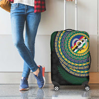 Torba Tribal Tattoo with Namele Leaves Luggage Cover LT03 - Polynesian Pride