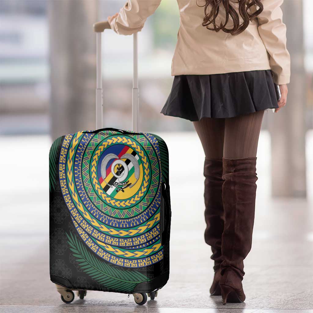 Torba Tribal Tattoo with Namele Leaves Luggage Cover LT03 - Polynesian Pride