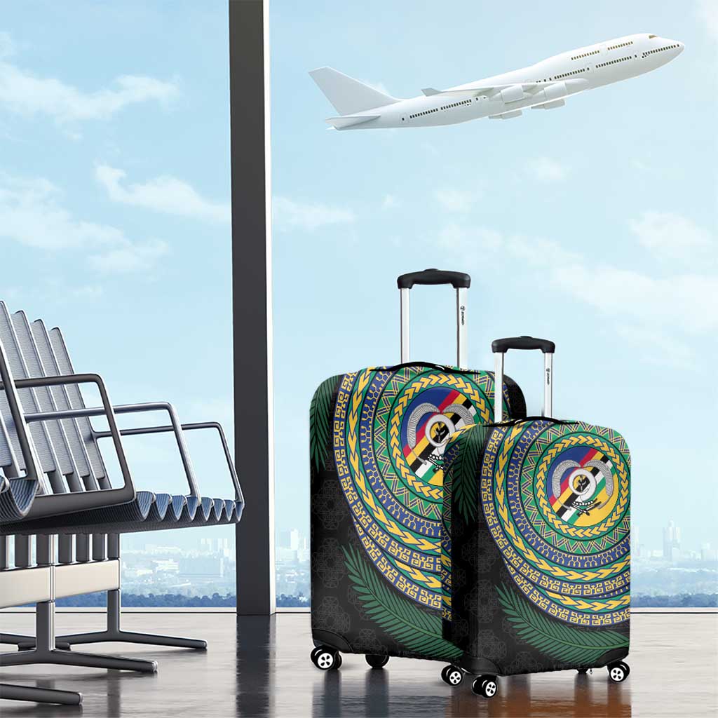 Torba Tribal Tattoo with Namele Leaves Luggage Cover LT03 - Polynesian Pride
