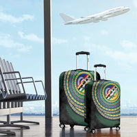 Torba Tribal Tattoo with Namele Leaves Luggage Cover LT03 - Polynesian Pride