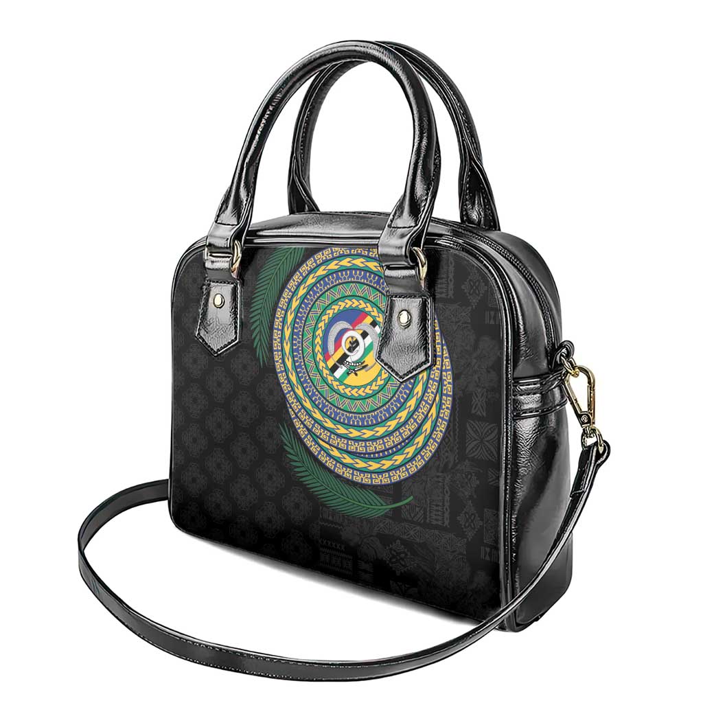 Torba Tribal Tattoo with Namele Leaves Shoulder Handbag