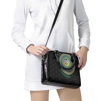 Torba Tribal Tattoo with Namele Leaves Shoulder Handbag