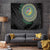 Torba Tribal Tattoo with Namele Leaves Tapestry