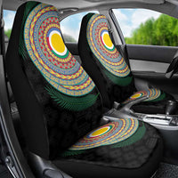 Shefa Tribal Tattoo with Namele Leaves Car Seat Cover LT03 - Polynesian Pride