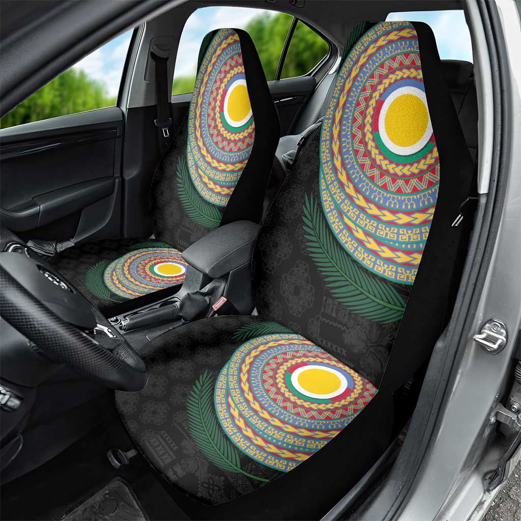 Shefa Tribal Tattoo with Namele Leaves Car Seat Cover LT03 - Polynesian Pride