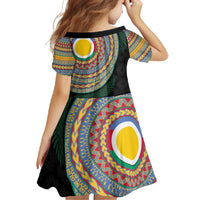 Shefa Tribal Tattoo with Namele Leaves Family Matching Off Shoulder Maxi Dress and Hawaiian Shirt LT03 - Polynesian Pride