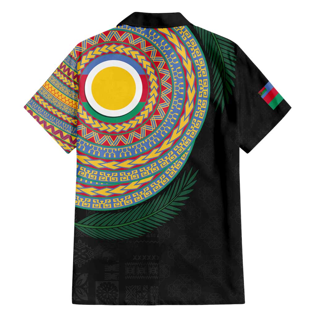 Shefa Tribal Tattoo with Namele Leaves Family Matching Tank Maxi Dress and Hawaiian Shirt LT03 - Polynesian Pride