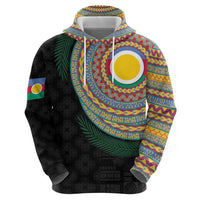 Shefa Tribal Tattoo with Namele Leaves Hoodie LT03 - Polynesian Pride