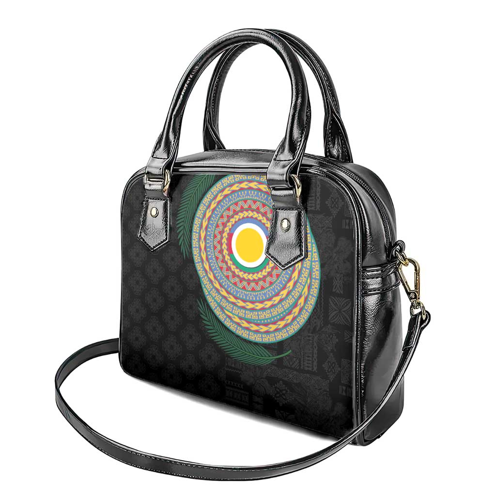 Shefa Tribal Tattoo with Namele Leaves Shoulder Handbag