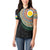 Shefa Tribal Tattoo with Namele Leaves Women Polo Shirt