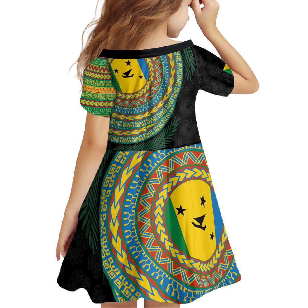 Malampa Tribal Tattoo with Namele Leaves Family Matching Mermaid Dress and Hawaiian Shirt LT03 - Polynesian Pride