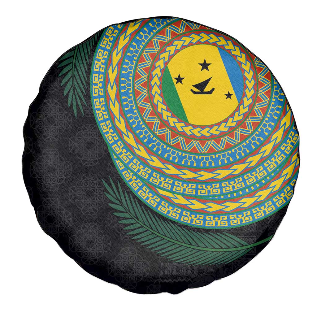 Malampa Tribal Tattoo with Namele Leaves Spare Tire Cover LT03 - Polynesian Pride
