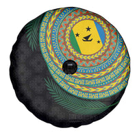 Malampa Tribal Tattoo with Namele Leaves Spare Tire Cover LT03 - Polynesian Pride