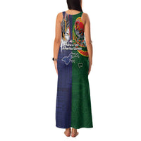 Manuʻa Islands and American Samoa Together Family Matching Tank Maxi Dress and Hawaiian Shirt Rooster and Eagle Mascot National Map and Flag Style LT03 - Polynesian Pride