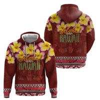 Aloha Plumeria Flowers Hoodie With Hawaiian Style Tapa Tribal LT03 - Polynesian Pride