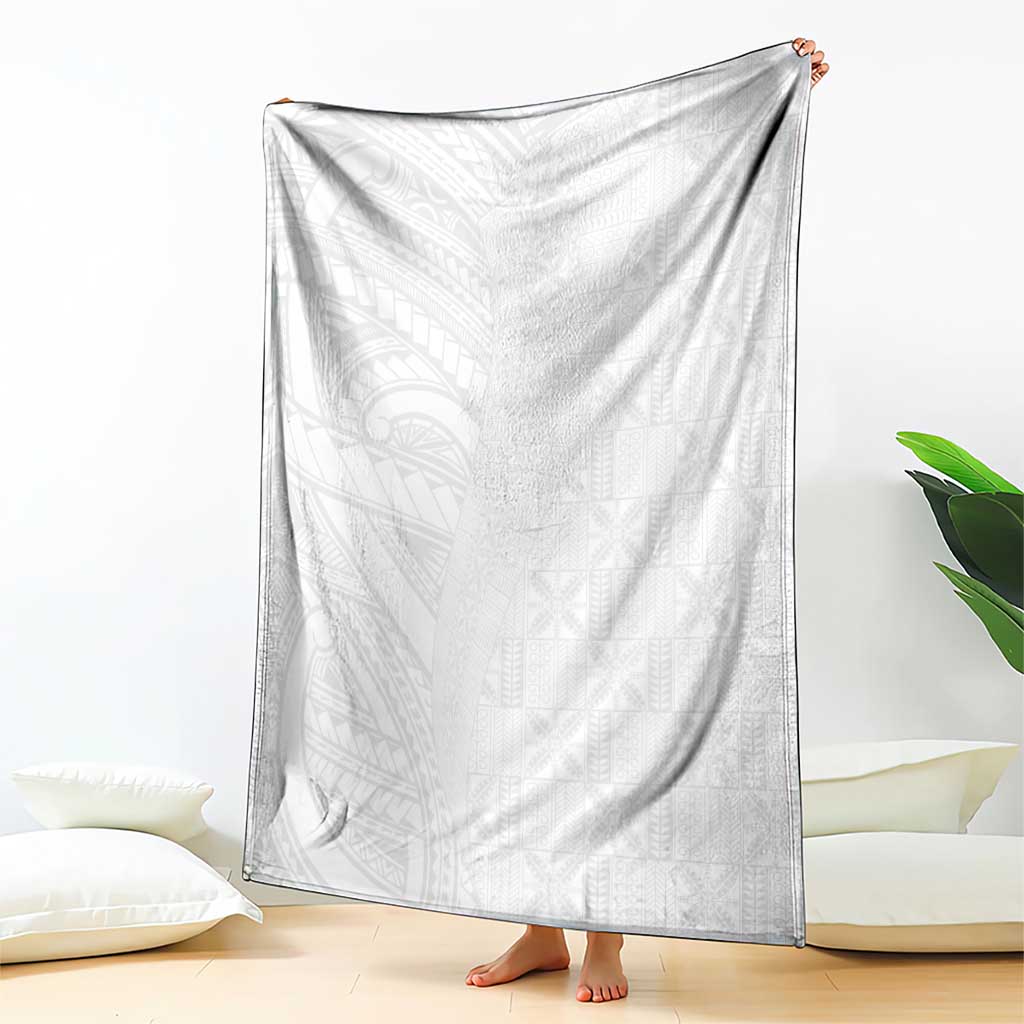 Niue White Sunday Blanket Hiapo Tribal Art Tattoos - Polynesian Pride