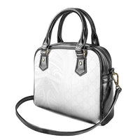 Niue White Sunday Shoulder Handbag Hiapo Tribal Art Tattoos - Polynesian Pride