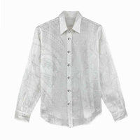 Niue White Sunday Women Casual Shirt Hiapo Tribal Art Tattoos LT03 - Polynesian Pride