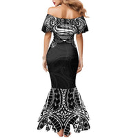 Super Samoan Traditional Tribal Art Tattoos Mermaid Dress Black Color LT03 - Polynesian Pride